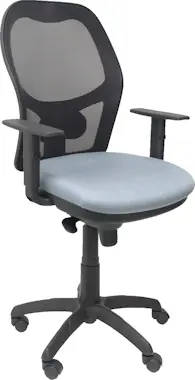 Piqueras y Crespo Silla Jorquera malla negra asiento bali gris claro Piqueras y Crespo Silla Jorquera malla negra asiento bali gris claro