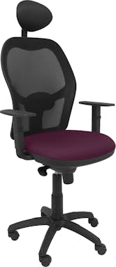 Piqueras y Crespo Silla Jorquera malla negra asiento bali morado con Piqueras y Crespo Silla Jorquera malla negra asiento bali morado con