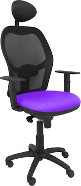 Piqueras y Crespo Silla Jorquera malla negra asiento bali lila con c Piqueras y Crespo Silla Jorquera malla negra asiento bali lila con c