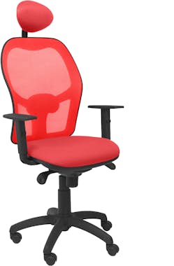 Piqueras y Crespo Silla Jorquera malla roja asiento bali rojo con ca Piqueras y Crespo Silla Jorquera malla roja asiento bali rojo con ca