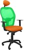 Piqueras y Crespo Silla Jorquera malla verde asiento bali naranja co Piqueras y Crespo Silla Jorquera malla verde asiento bali naranja co