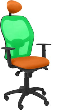 Piqueras y Crespo Silla Jorquera malla verde asiento bali naranja co Piqueras y Crespo Silla Jorquera malla verde asiento bali naranja co