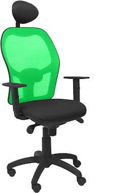 Piqueras y Crespo Silla Jorquera malla verde asiento bali negro con Piqueras y Crespo Silla Jorquera malla verde asiento bali negro con