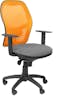 Piqueras y Crespo Silla Jorquera malla naranja asiento bali gris cla Piqueras y Crespo Silla Jorquera malla naranja asiento bali gris cla
