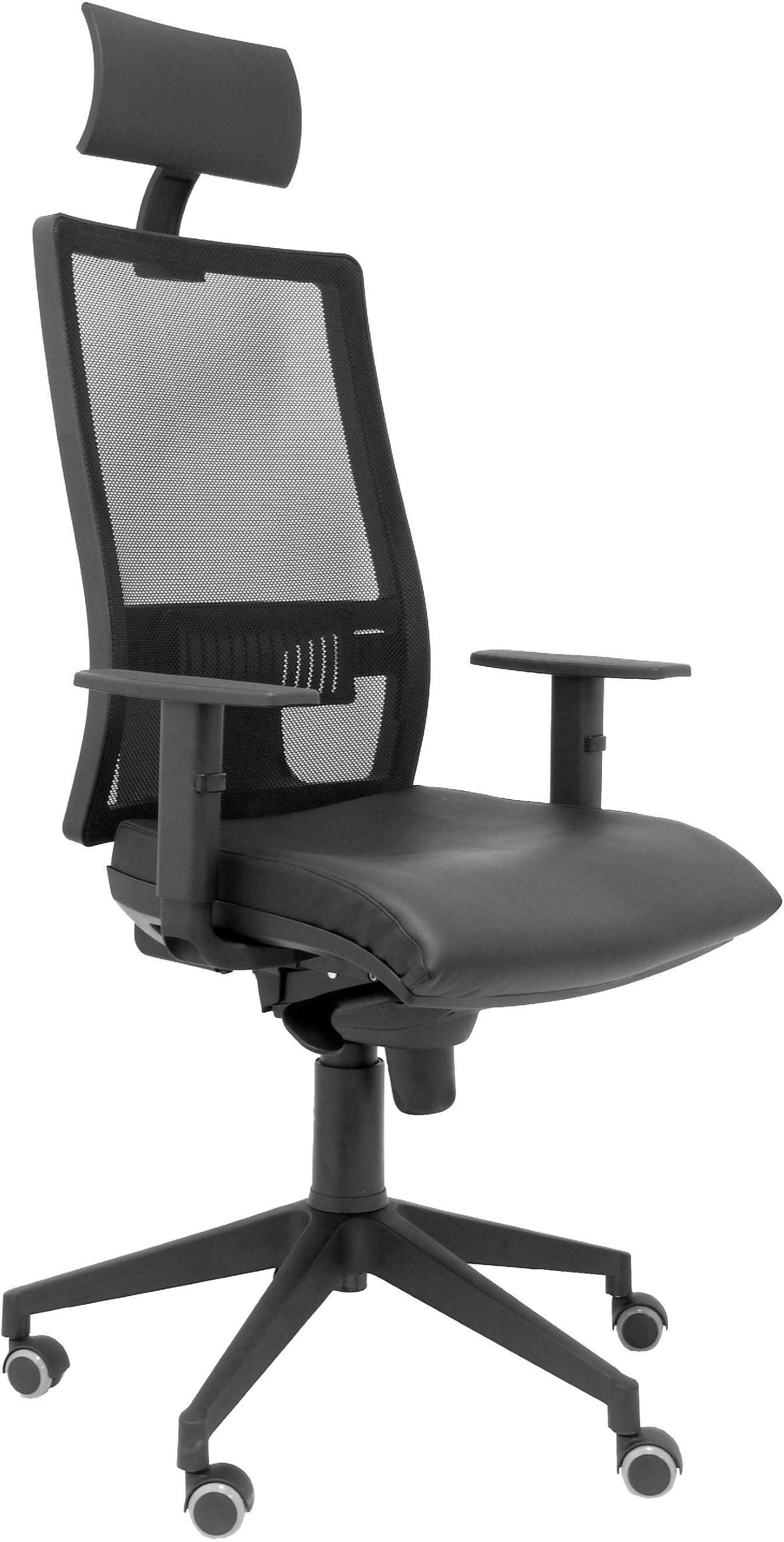 silla horna similpiel negro