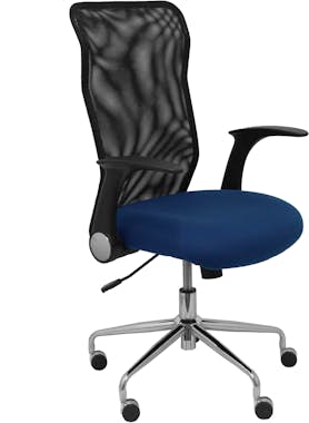 Piqueras y Crespo Silla Minaya respaldo malla negro asiento bali azu Piqueras y Crespo Silla Minaya respaldo malla negro asiento bali azu