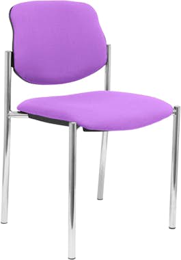 Piqueras y Crespo Silla fija Villalgordo bali lila chasis cromo Piqueras y Crespo Silla fija Villalgordo bali lila chasis cromo