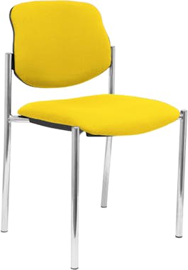 Piqueras y Crespo Silla fija Villalgordo bali amarillo chasis cromo Piqueras y Crespo Silla fija Villalgordo bali amarillo chasis cromo