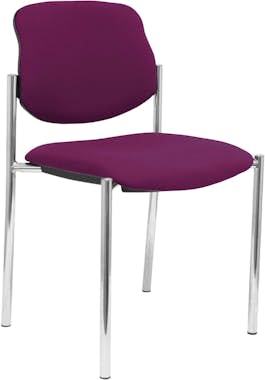 Piqueras y Crespo Silla fija Villalgordo bali morado chasis cromo Piqueras y Crespo Silla fija Villalgordo bali morado chasis cromo