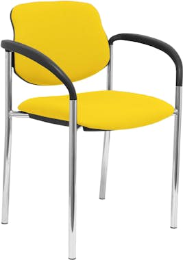 Piqueras y Crespo Silla fija Villalgordo bali amarillo chasis cromo Piqueras y Crespo Silla fija Villalgordo bali amarillo chasis cromo