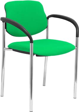 Piqueras y Crespo Silla fija Villalgordo bali verde chasis cromo con Piqueras y Crespo Silla fija Villalgordo bali verde chasis cromo con