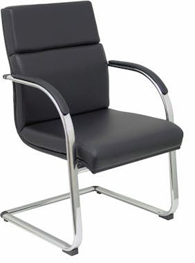 Piqueras y Crespo Sillón Almadén confidente patín similpiel negro Piqueras y Crespo Sillón Almadén confidente patín similpiel negro