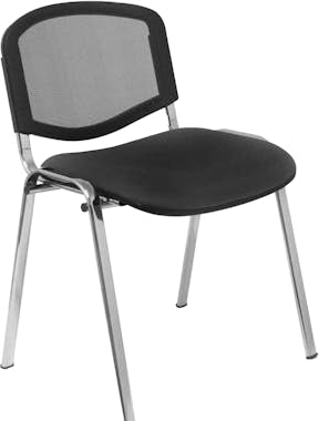 Piqueras y Crespo Pack 4 sillas Garaballa malla negra y arán negro c Piqueras y Crespo Pack 4 sillas Garaballa malla negra y arán negro c