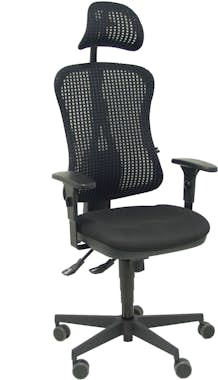 Piqueras y Crespo Silla Agudo sincro malla negra asiento tela negro Piqueras y Crespo Silla Agudo sincro malla negra asiento tela negro