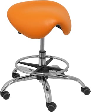 Piqueras y Crespo Taburete Alatoz similpiel naranja Piqueras y Crespo Taburete Alatoz similpiel naranja