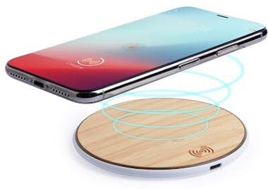 Generic Cargador Inalámbrico para Smartphones Qi USB Bambú Generic Cargador Inalámbrico para Smartphones Qi USB Bambú