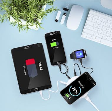 Generic Cargador Inalámbrico Qi con Puertos USB 3100 mAh 1