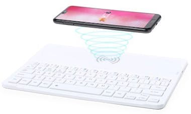 Generic Teclado Bluetooth con Cargador Inalámbrico Qi Blan Generic Teclado Bluetooth con Cargador Inalámbrico Qi Blan
