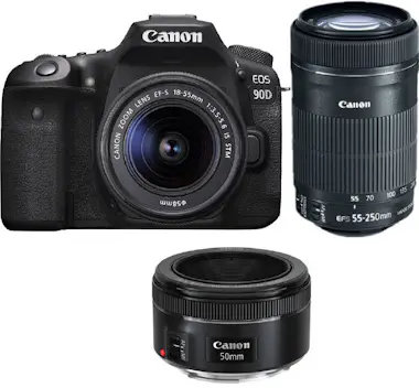 Canon CANON EOS 90D KIT EF-S 18-55mm F3.5-5.6 IS STM + E Canon CANON EOS 90D KIT EF-S 18-55mm F3.5-5.6 IS STM + E