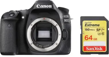 Canon CANON EOS 80D Cuerpo + tarjeta SD de 64GB Canon CANON EOS 80D Cuerpo + tarjeta SD de 64GB