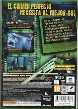 Microsoft CSI: Determinación Mortal (xbox 360) Microsoft CSI: Determinación Mortal (xbox 360)