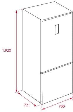Teka Teka RBF 78720 GWH nevera y congelador Independien Teka Teka RBF 78720 GWH nevera y congelador Independien