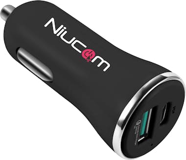 Niucom Cargador rápido de mechero para móvil 36W dual USB Niucom Cargador rápido de mechero para móvil 36W dual USB
