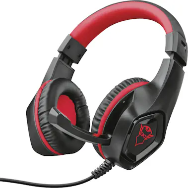 Trust Trust GXT 404R Rana Auriculares Diadema Negro, Roj Trust Trust GXT 404R Rana Auriculares Diadema Negro, Roj