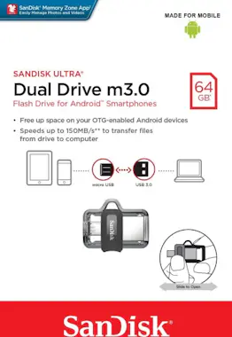 SanDisk Sandisk Ultra Dual m3.0 unidad flash USB 64 GB USB SanDisk Sandisk Ultra Dual m3.0 unidad flash USB 64 GB USB