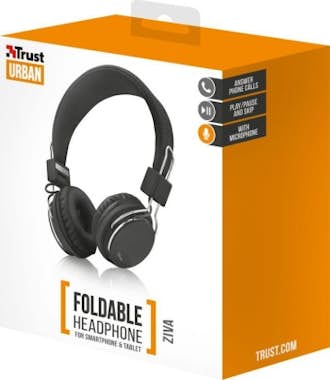 Trust Trust Ziva Diadema Binaural Alámbrico Negro, Cromo Trust Trust Ziva Diadema Binaural Alámbrico Negro, Cromo