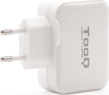 Tooq TooQ Cargador de Pared doble puerto USB-C + USB A, Tooq TooQ Cargador de Pared doble puerto USB-C + USB A,