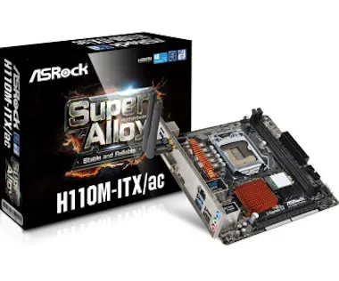 Asrock Asrock H110M-ITX/ac Intel® H110 LGA 1151 (Zócalo H Asrock Asrock H110M-ITX/ac Intel® H110 LGA 1151 (Zócalo H
