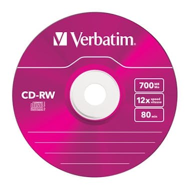 Verbatim Verbatim CD-RW Colour 12x 700 MB 5 pieza(s) Verbatim Verbatim CD-RW Colour 12x 700 MB 5 pieza(s)