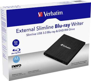 Verbatim Verbatim External Slimline unidad de disco óptico
