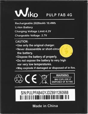 Wiko Batería original Wiko para Wiko Pulp Fab 4G - S104 Wiko Batería original Wiko para Wiko Pulp Fab 4G - S104