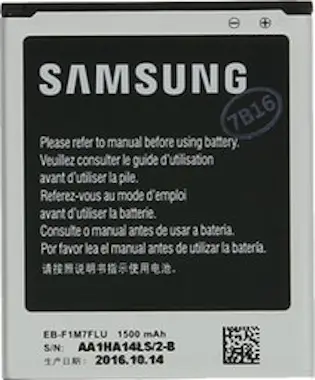 Samsung Batería original para Galaxy S3 Mini - EB-F1M7FLU- Samsung Batería original para Galaxy S3 Mini - EB-F1M7FLU-