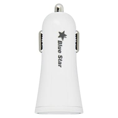 Blue Star Cargador para coche con puerto USB 2A Blanco - Blu Blue Star Cargador para coche con puerto USB 2A Blanco - Blu