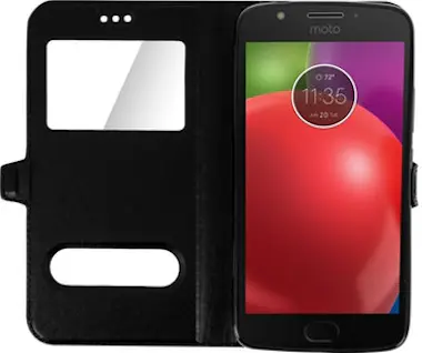 Avizar Funda Motorola Moto E4 Plus libro con doble ventan Avizar Funda Motorola Moto E4 Plus libro con doble ventan