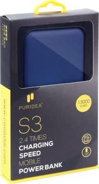 Universal Power Bank PURIDEA S3 15 000 mAh - color:bleu Universal Power Bank PURIDEA S3 15 000 mAh - color:bleu