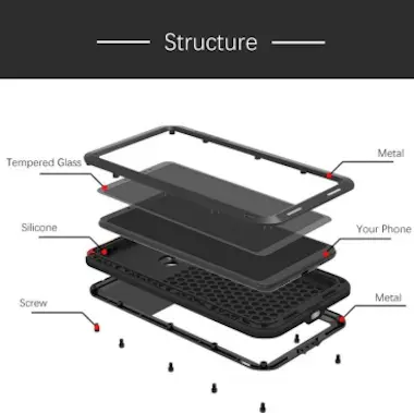 Love Mei Funda Extrema para Xiaomi Mi Max 3 Alta Resistenci Love Mei Funda Extrema para Xiaomi Mi Max 3 Alta Resistenci