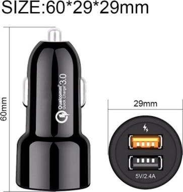 Estuyoya Cargador para coche carga r?pida 2 puertos USB Tec Estuyoya Cargador para coche carga r?pida 2 puertos USB Tec