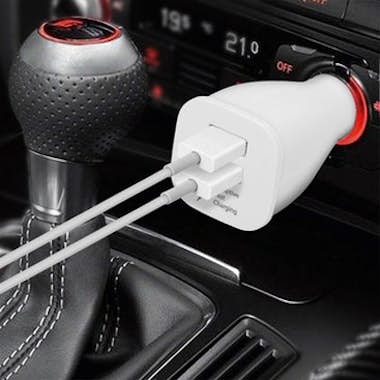 Samsung Cargador para coche EP-LN920BW - Doble USB + Cable Samsung Cargador para coche EP-LN920BW - Doble USB + Cable