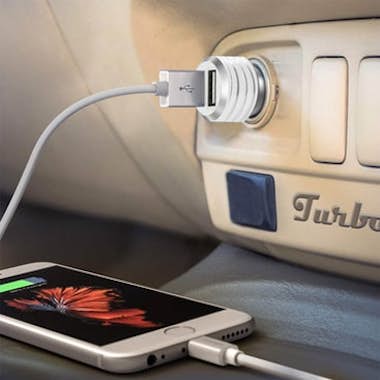 Avizar Cargador para coche 2 puertos USB 3.1A - Blanco Avizar Cargador para coche 2 puertos USB 3.1A - Blanco