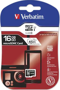 Verbatim Verbatim Premium memoria flash 16 GB MicroSDHC Cla Verbatim Verbatim Premium memoria flash 16 GB MicroSDHC Cla