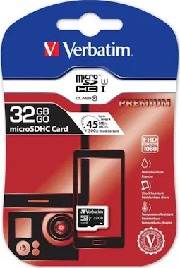 Verbatim Verbatim Premium memoria flash 32 GB MicroSDHC Cla Verbatim Verbatim Premium memoria flash 32 GB MicroSDHC Cla
