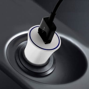 Inkax Cargador para coche Universal 1A USB - Blanco Inkax Cargador para coche Universal 1A USB - Blanco