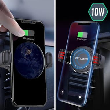 Avizar Soporte para coche + Cargador Qi 10W Carga rápida Avizar Soporte para coche + Cargador Qi 10W Carga rápida