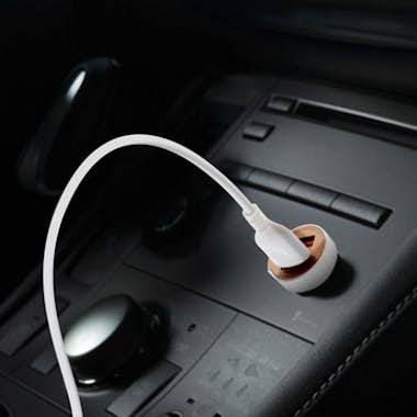 Avizar Cargador para coche 2x Puertos USB 2.4A Cable USB- Avizar Cargador para coche 2x Puertos USB 2.4A Cable USB-