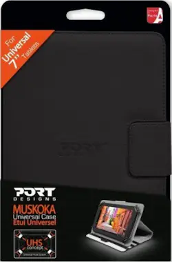 Port Port Designs 201333 7"" Libro Negro funda para tab Port Port Designs 201333 7"" Libro Negro funda para tab