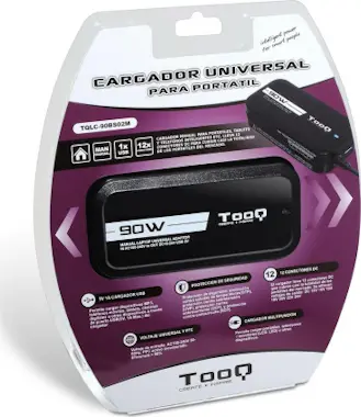 Tooq TooQ TQLC-90BS02M Interior Negro cargador de dispo Tooq TooQ TQLC-90BS02M Interior Negro cargador de dispo